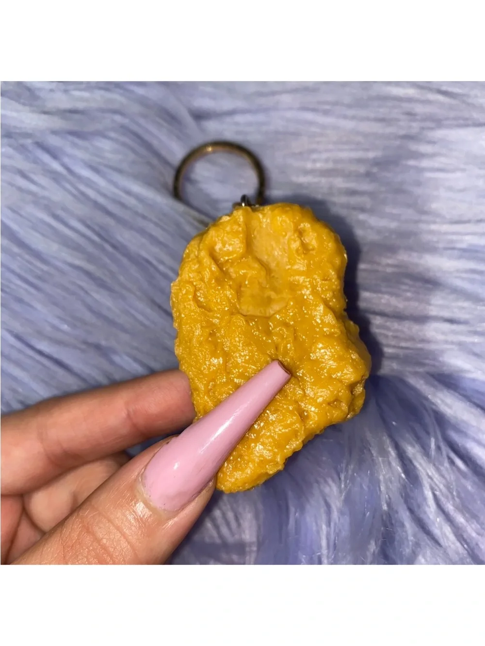 Chicken Nugget Keychain Charm - Women Accessories